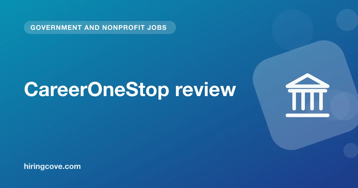 CareerOneStop review: free government job search, resume guide and local help